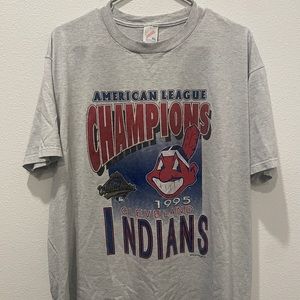 Vintage Cleveland Indians 1995 AL League Champs Shirt (XL